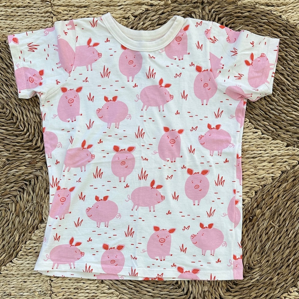 Winter Water Factory Piggy Print Tee